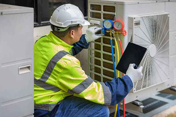 Professional Ac Installation technician working in West Newton, MA